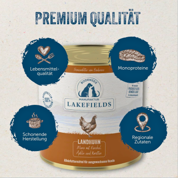 Nassfutter-Menü Huhn – Premium Alleinfuttermittel für Hunde mit frischem Landhuhn, Gemüse & Kräutern